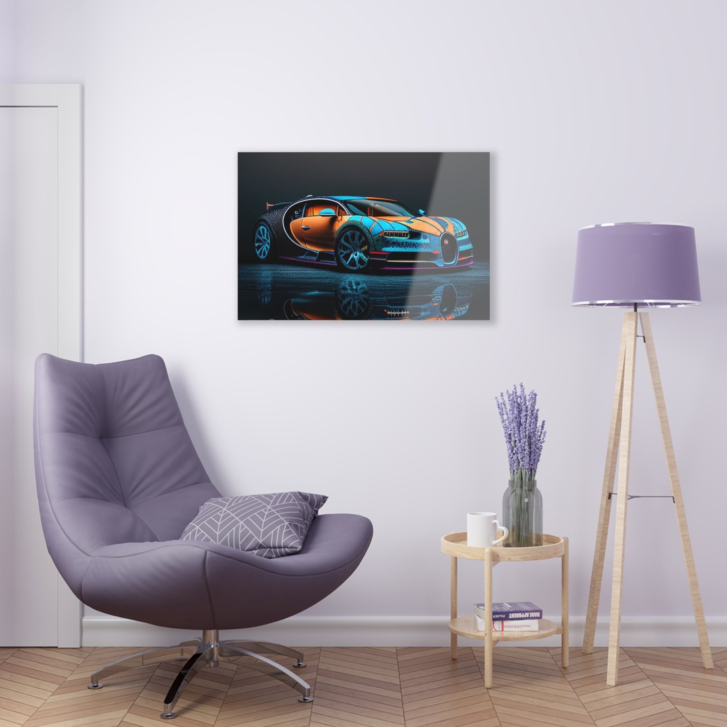 Acrylic Prints Bugatti Blue 1