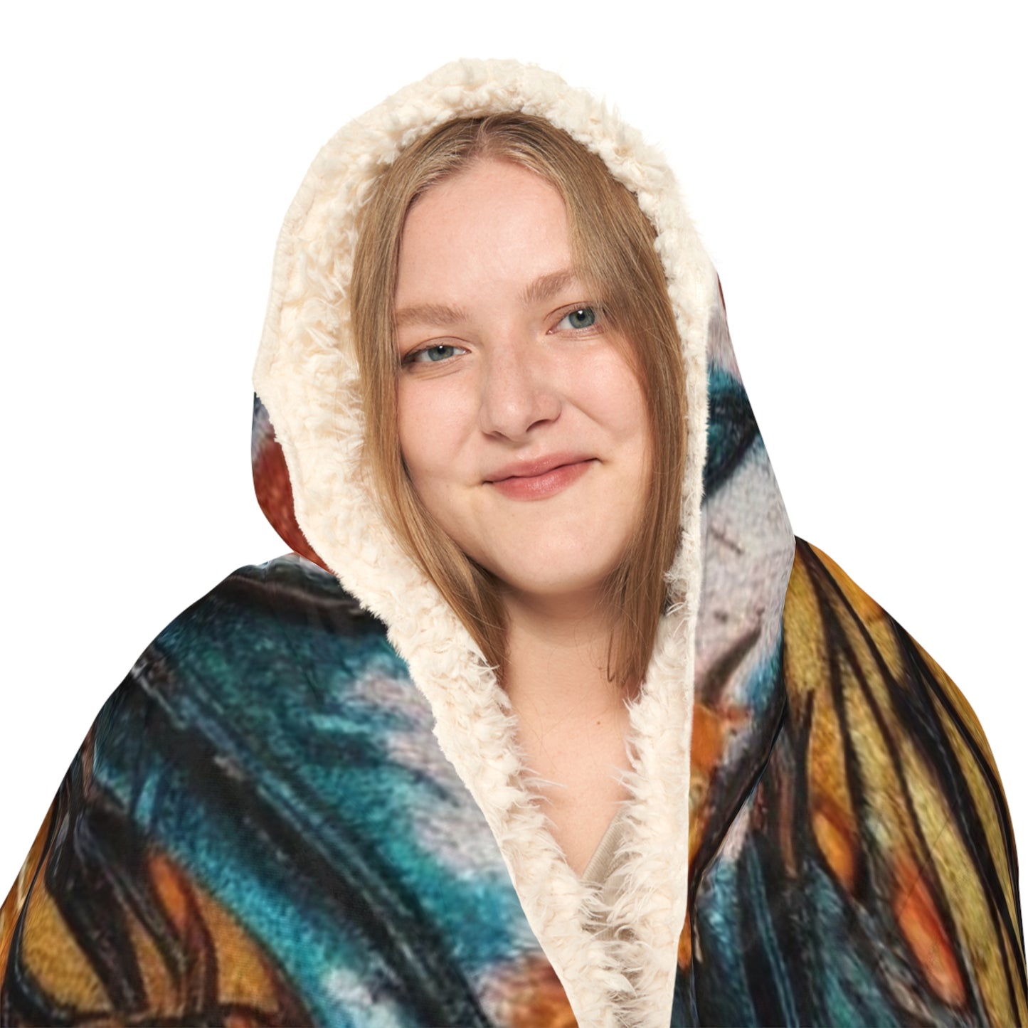 Snuggle Hooded Blanket Water Butterfly Street 3