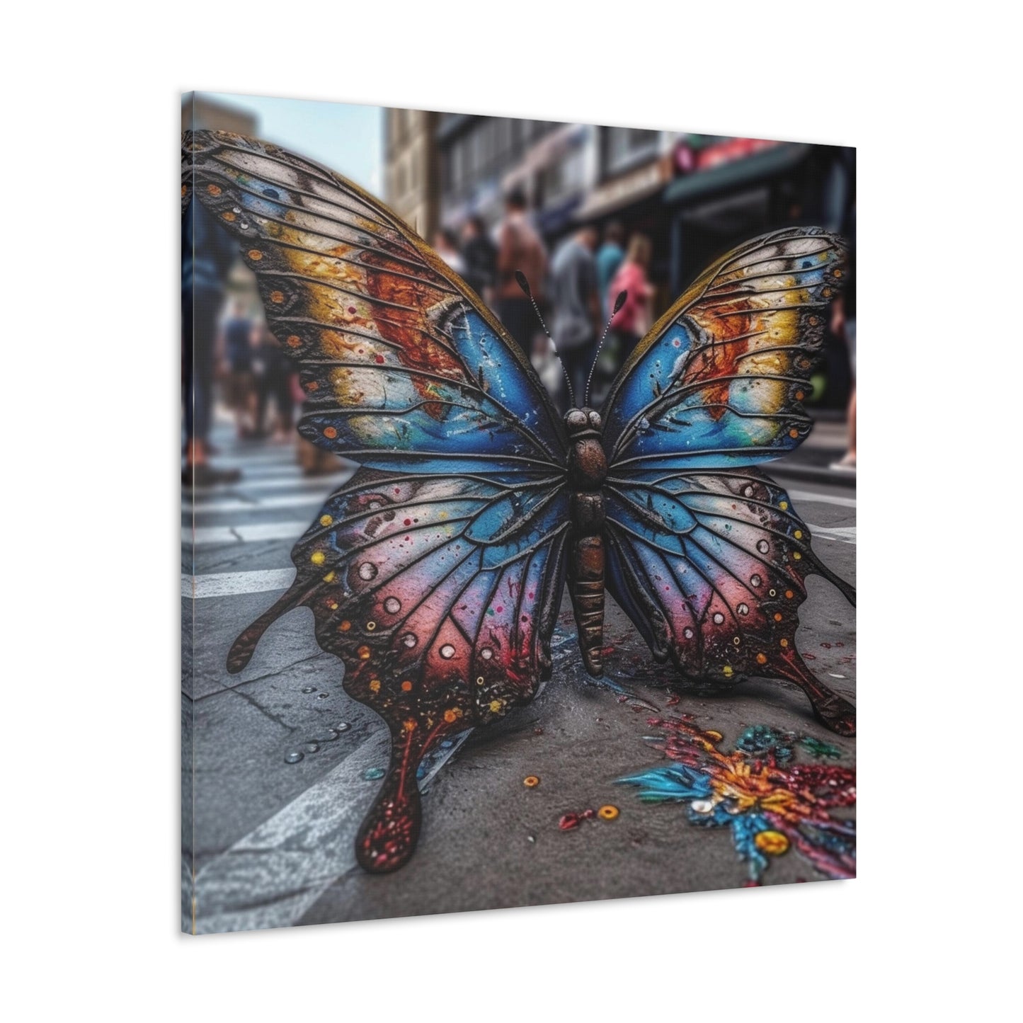 Canvas Gallery Wraps Liquid Street Butterfly 4