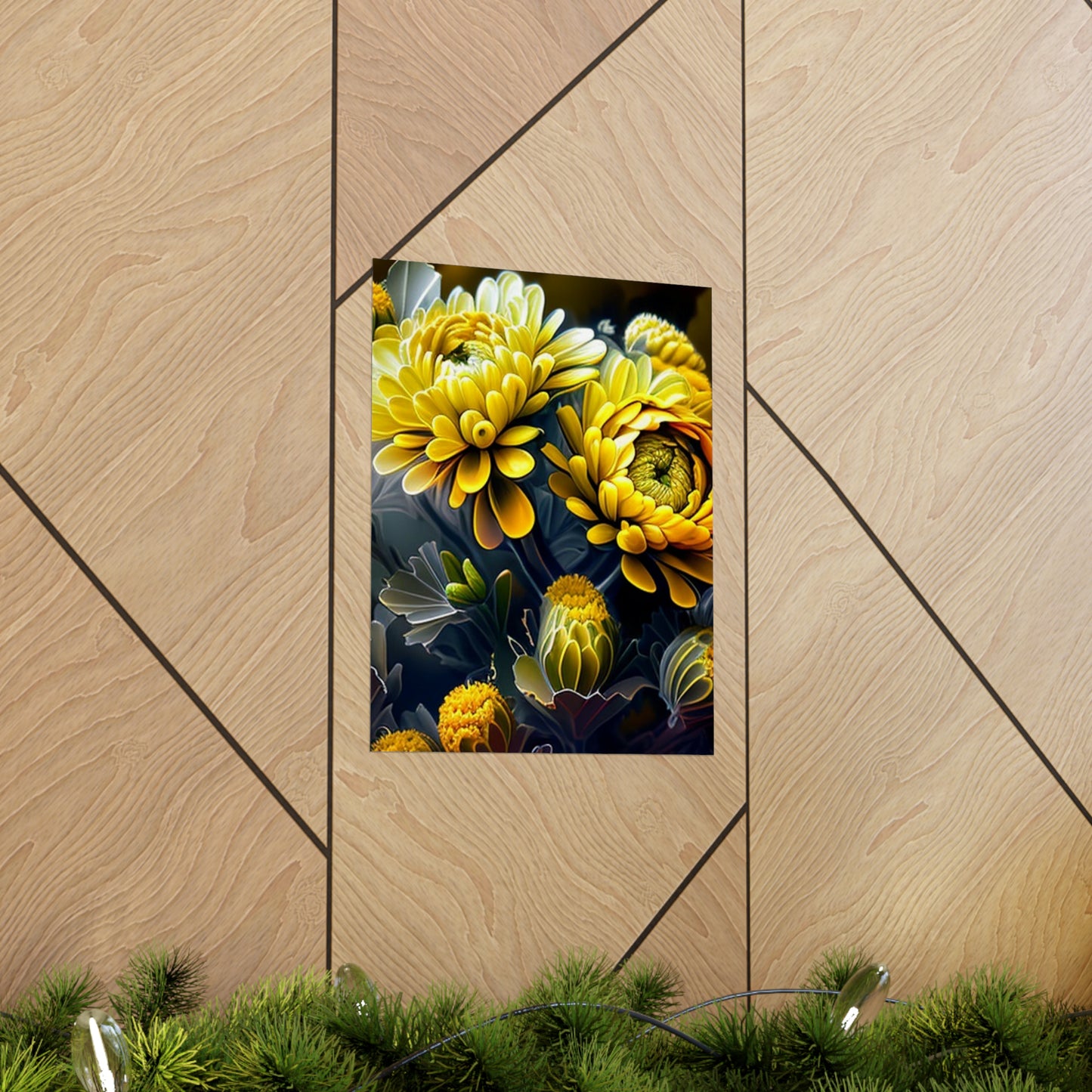 Premium Matte Vertical Posters Yellow Hermosas Flores Amarillas 4