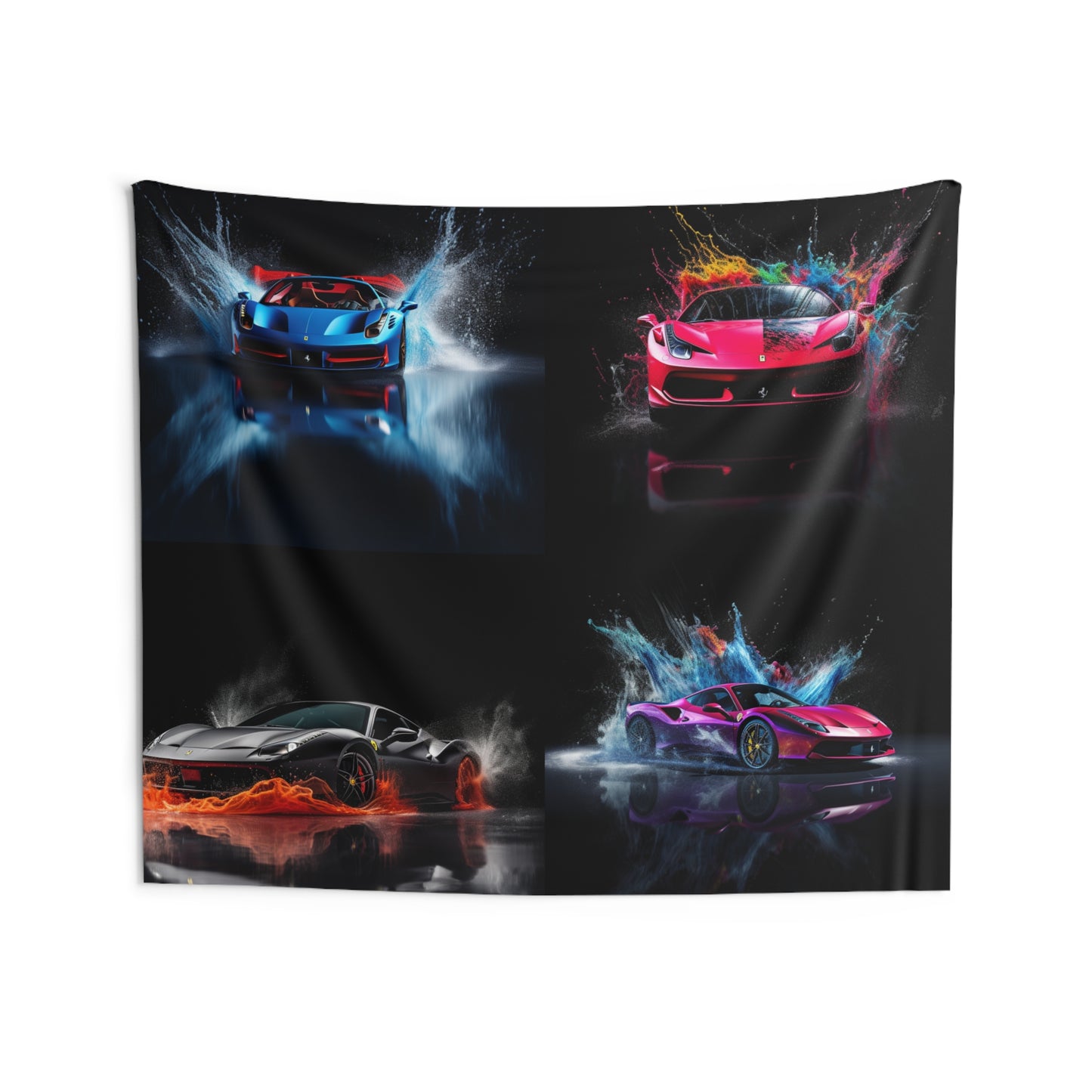Indoor Wall Tapestries Ferrari Water Splash 5