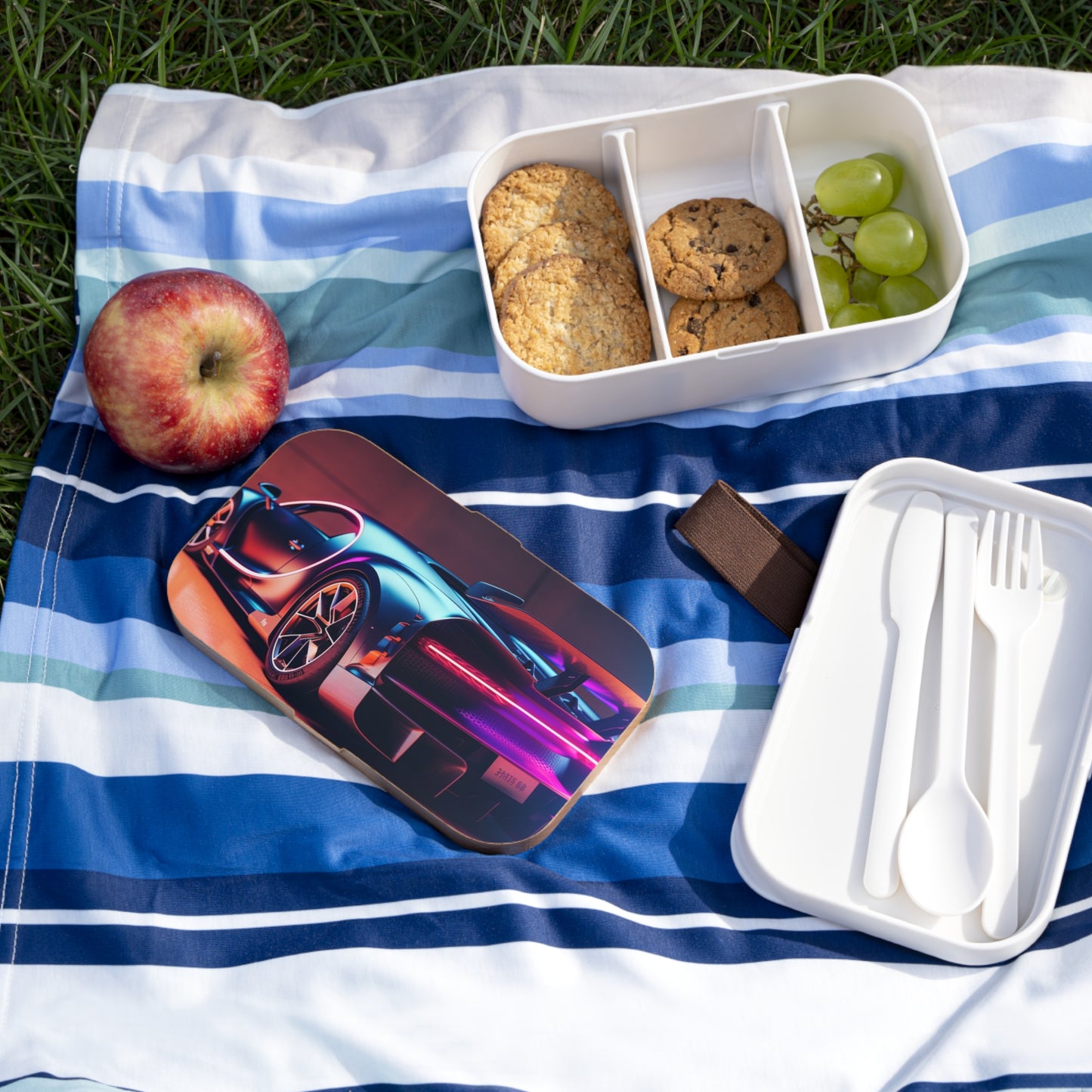 Bento Lunch Box Hyper Bugatti Neon Chiron 2