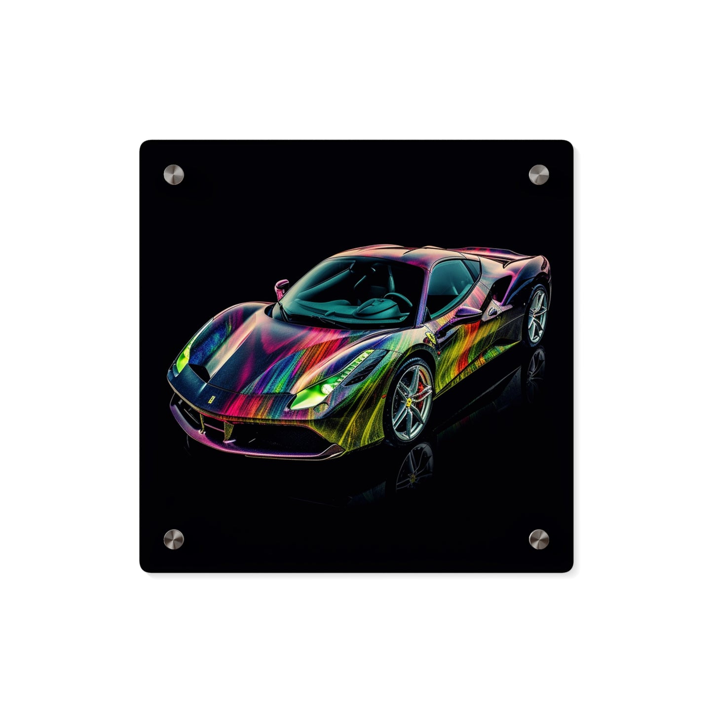 Acrylic Wall Art Panels Ferrari Color 3