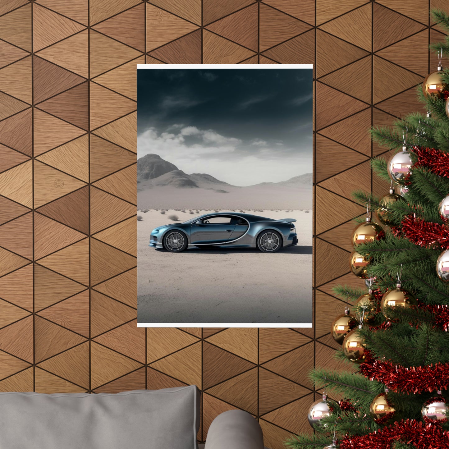 Premium Matte Vertical Posters Bugatti Real Look 1