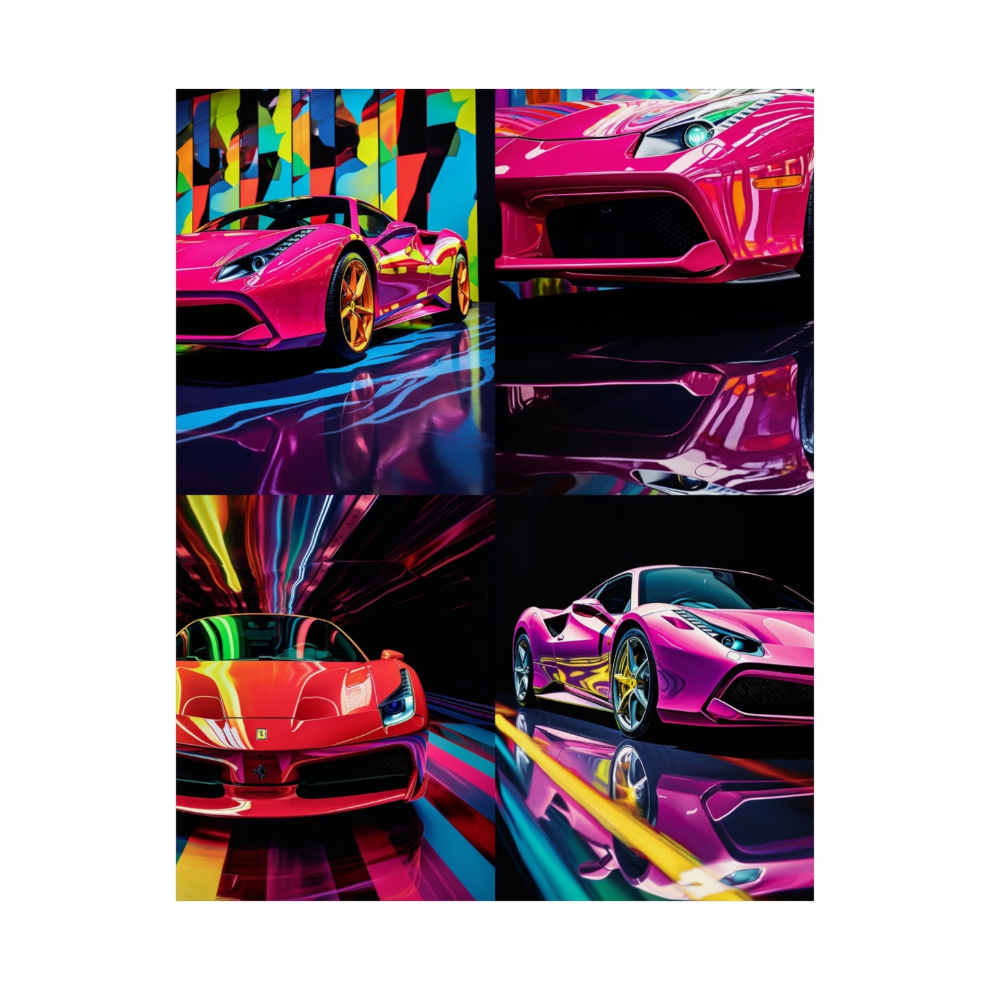 Premium Matte Vertical Posters Ferrari Flair Macro 5