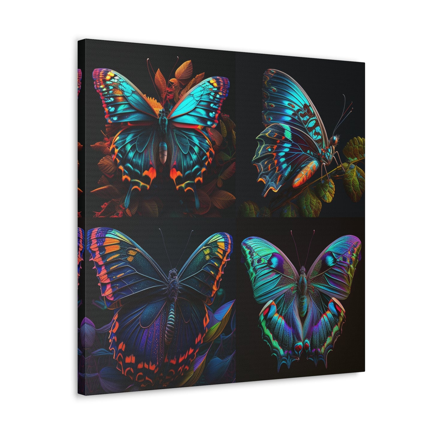 Canvas Gallery Wraps Hue Neon Butterfly 5