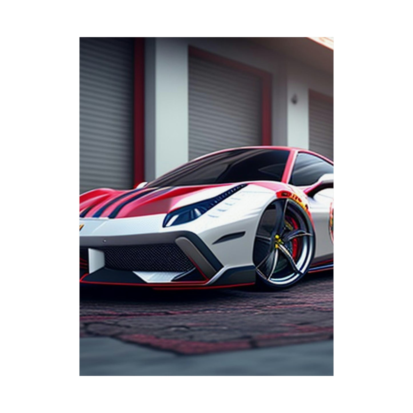 Premium Matte Vertical Posters Ferrari Hyper 3