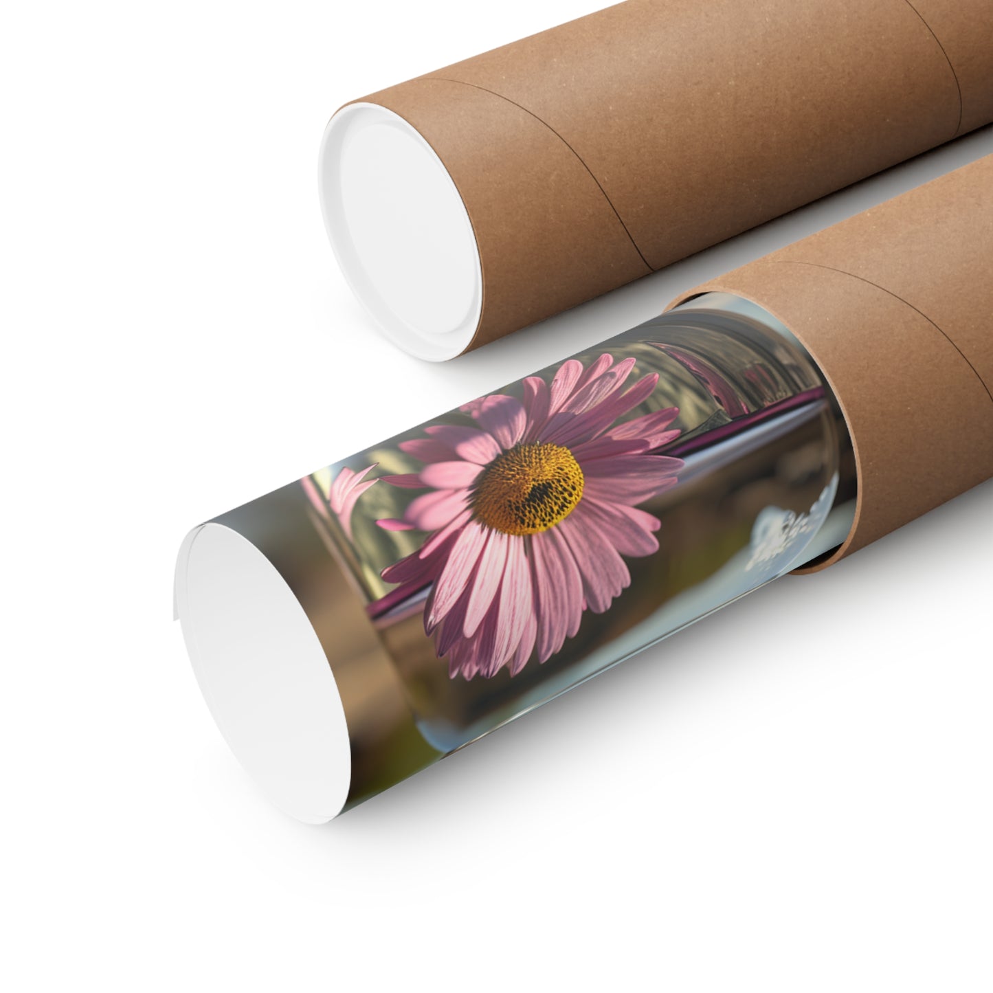 Premium Matte Vertical Posters Daisy in a vase 1