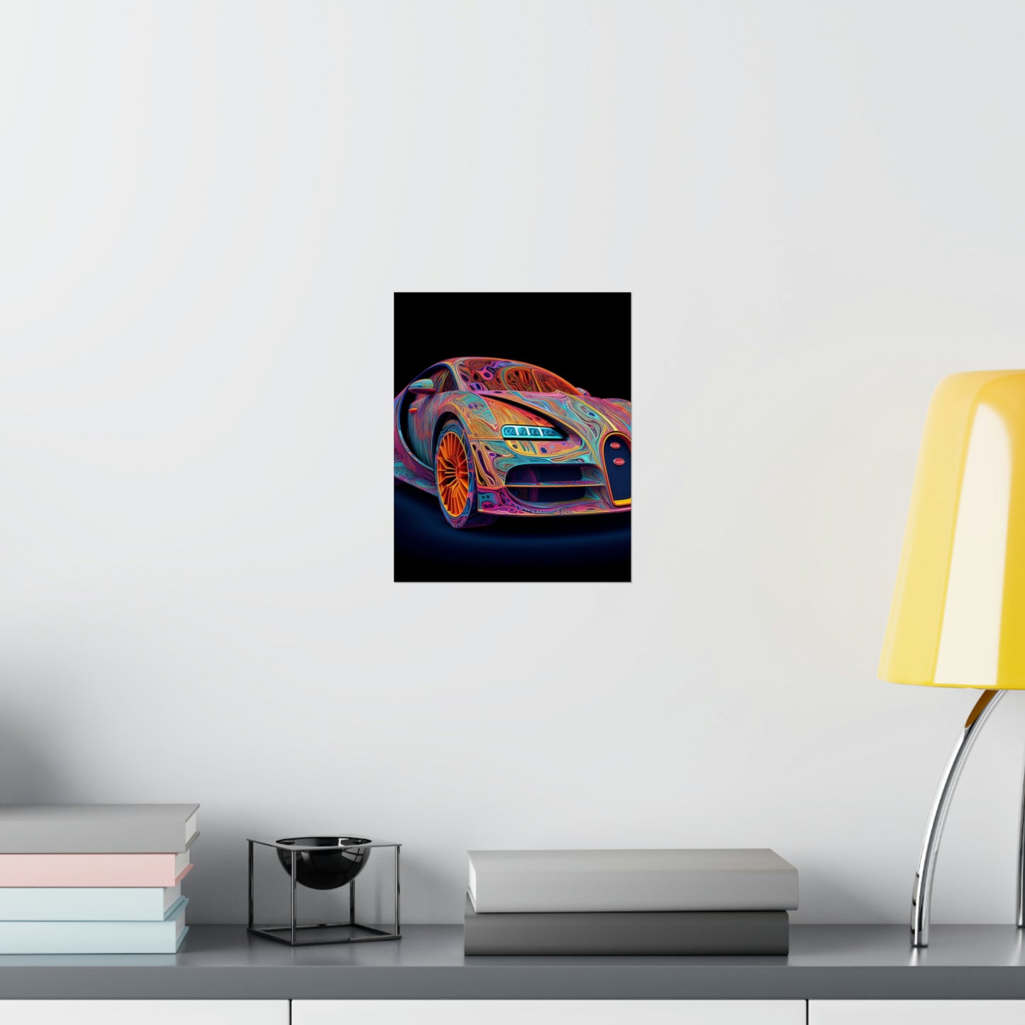 Premium Matte Vertical Posters Bugatti Abstract Concept 1