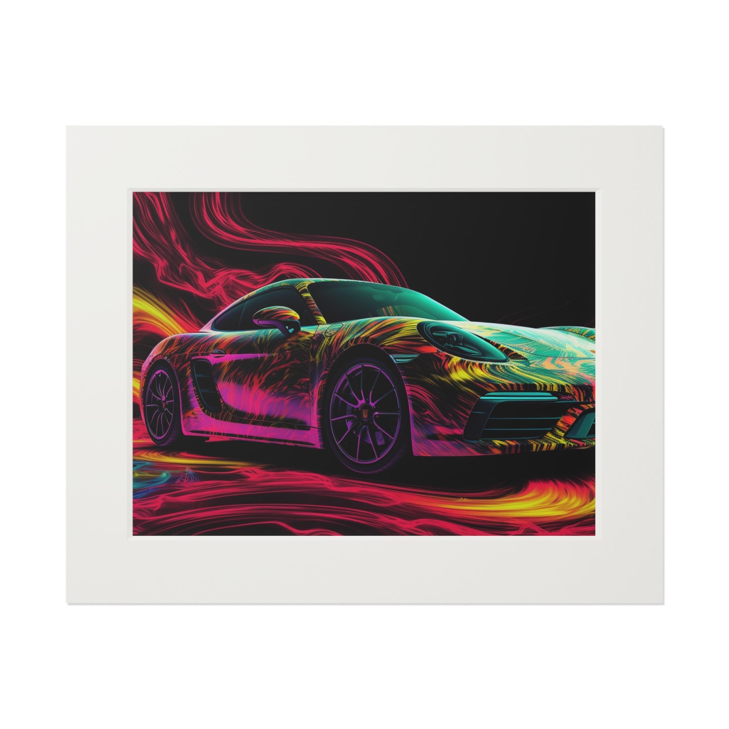 Fine Art Prints (Passepartout Paper Frame) Porsche Flair 1