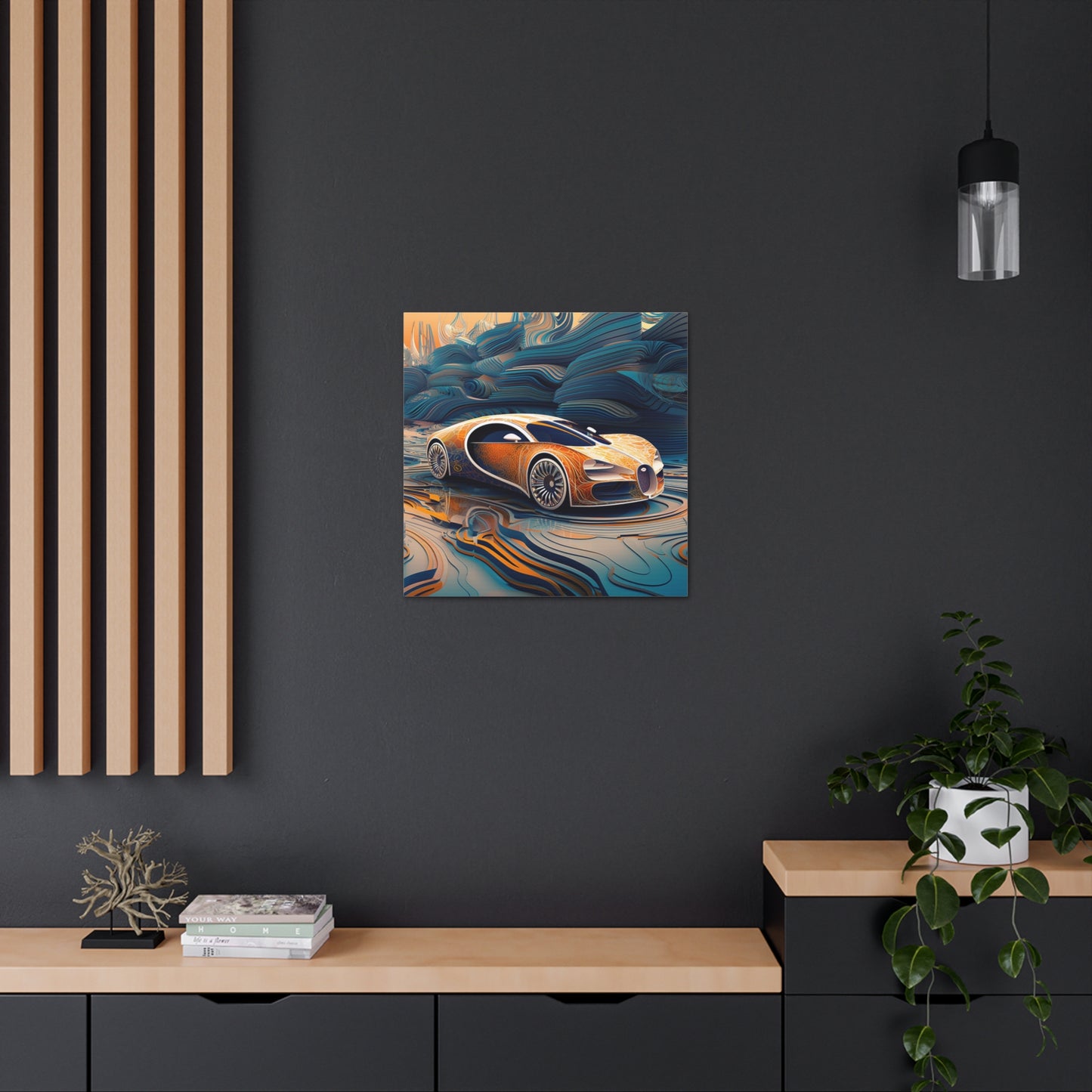 Canvas Gallery Wraps Bugatti Abstract Flair 1