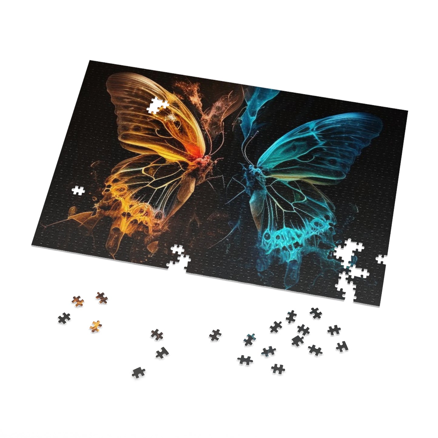 Jigsaw Puzzle (30, 110, 252, 500,1000-Piece) Kiss Neon Butterfly 3