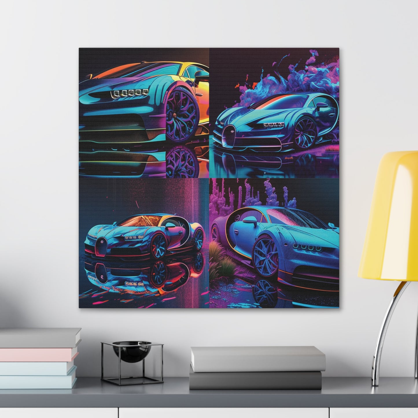 Canvas Gallery Wraps Bugatti Neon Chiron 5