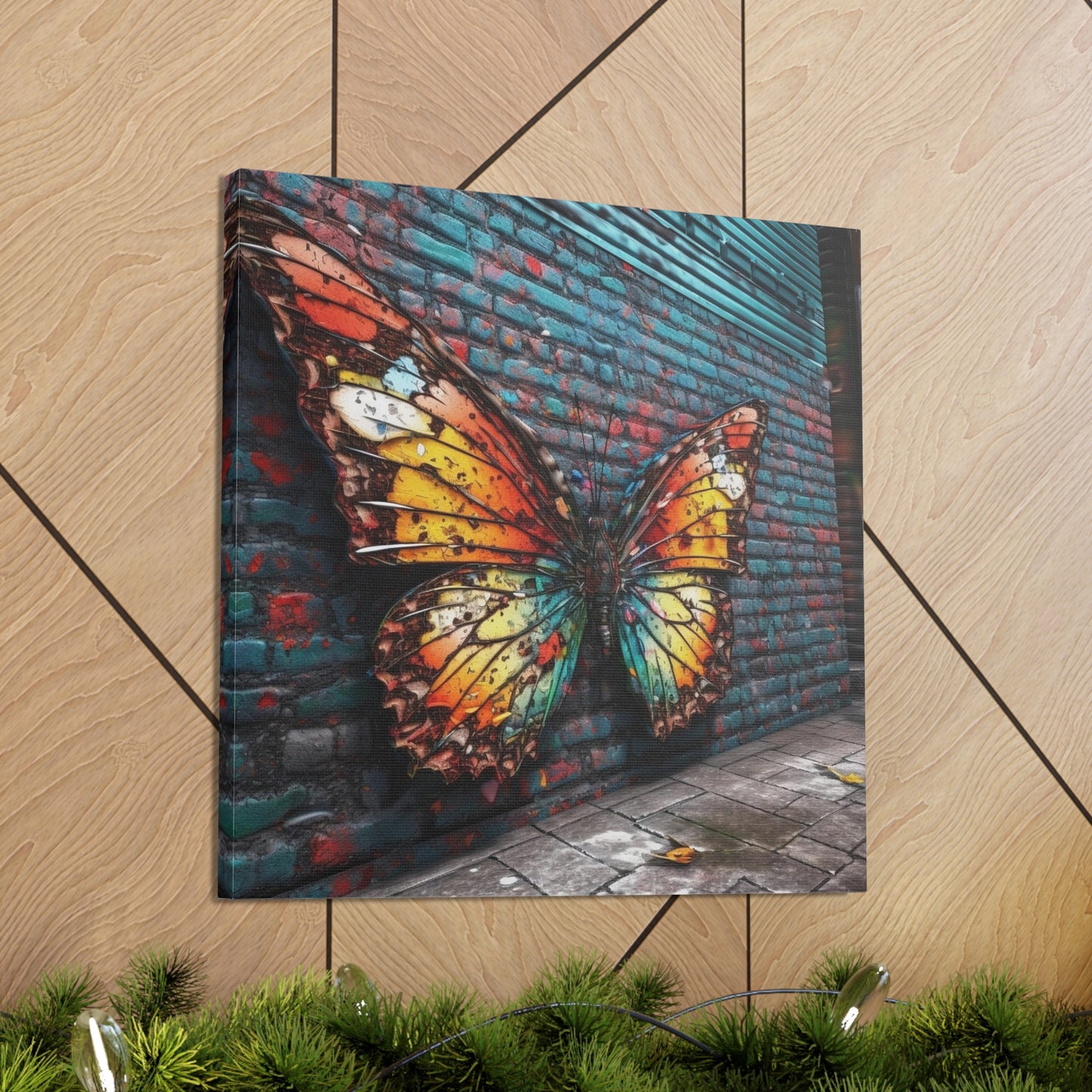 Canvas Gallery Wraps Liquid Street Butterfly 2