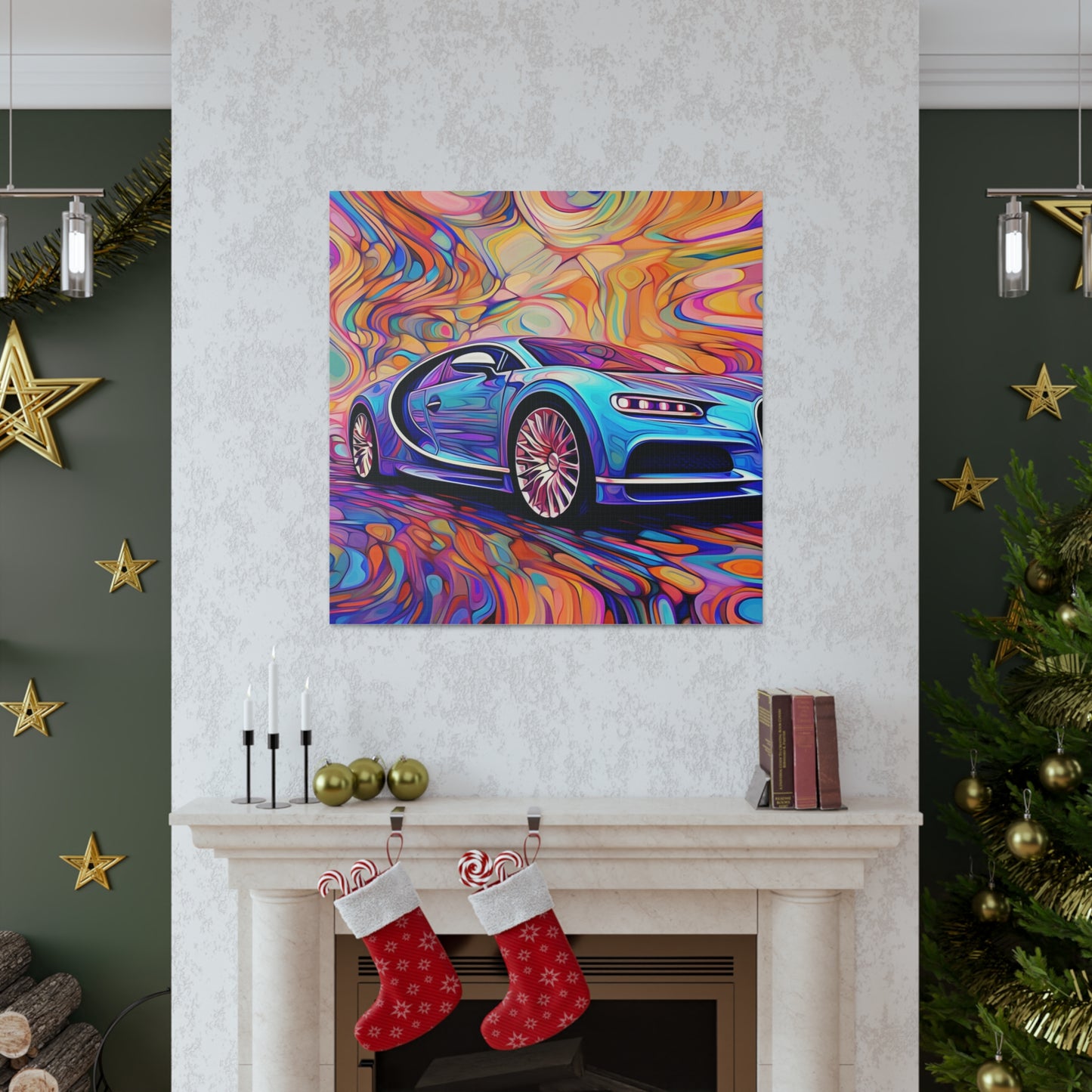 Canvas Gallery Wraps Bugatti Abstract Concept 3