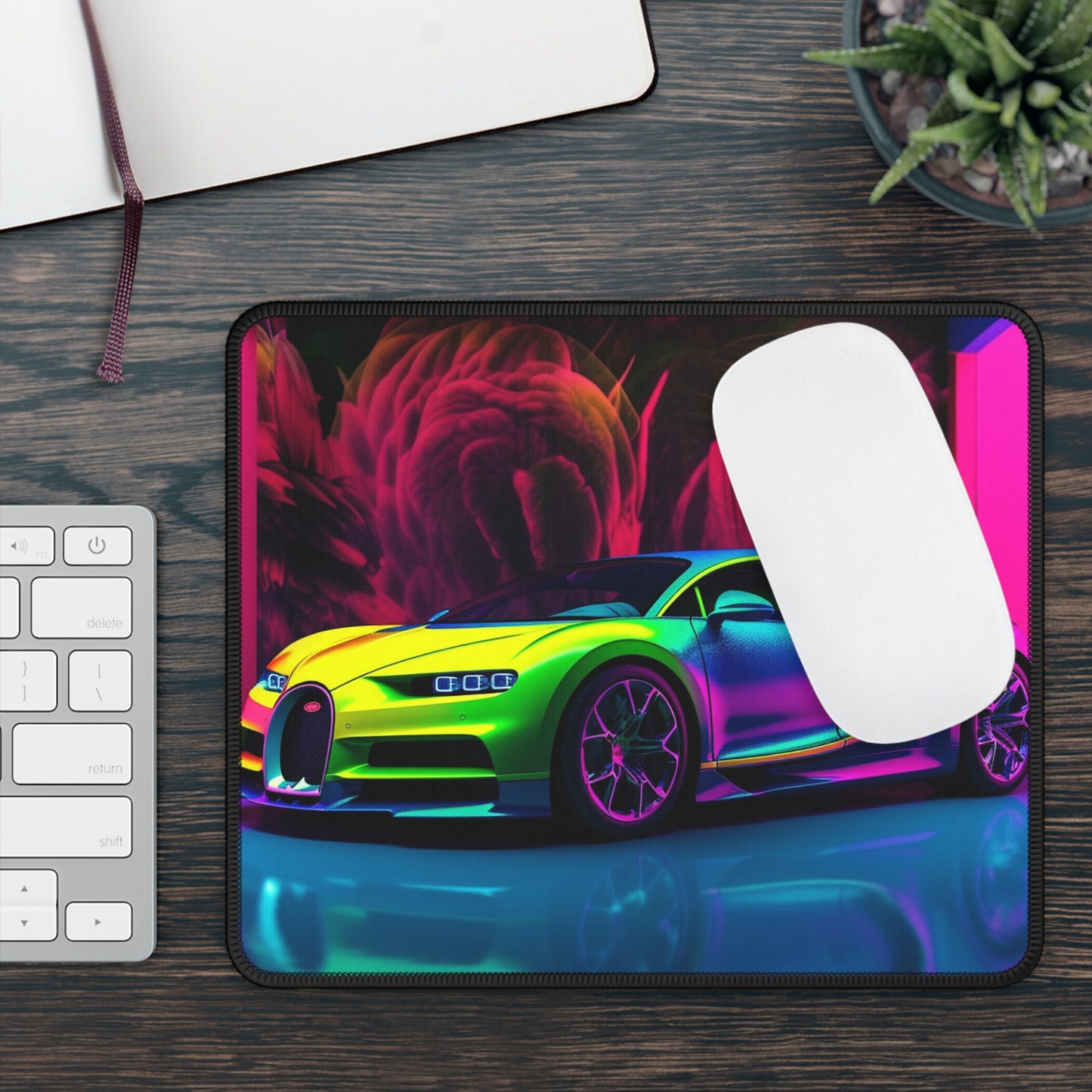Gaming Mouse Pad  Florescent Bugatti Flair 1