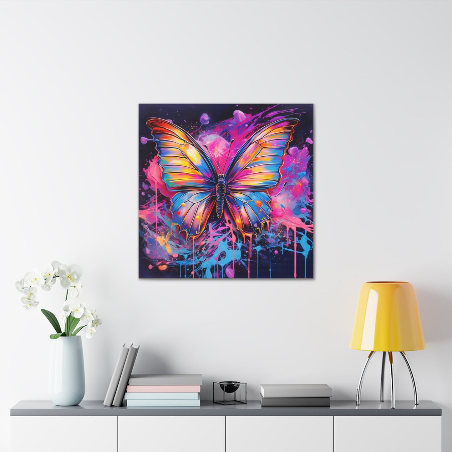 Canvas Gallery Wraps Pink Butterfly Flair 3