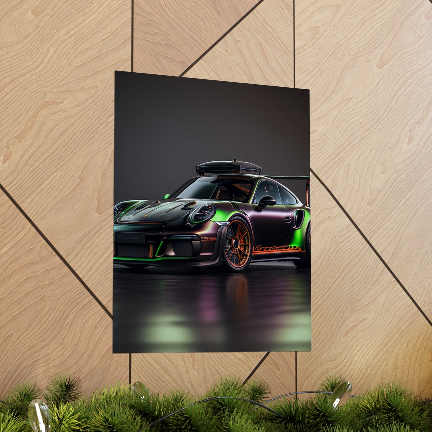 Premium Matte Vertical Posters Porsche Color 2