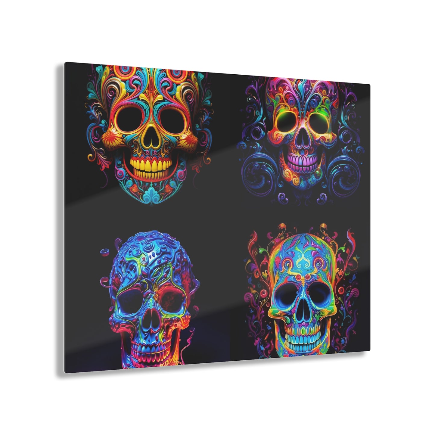 Acrylic Prints Macro Skull Color 5