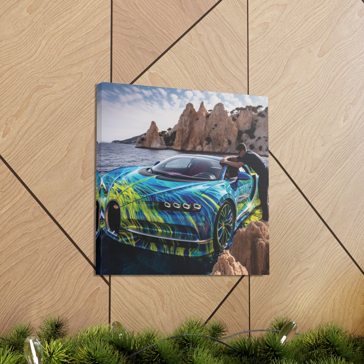 Canvas Gallery Wraps Bugatti Water 1