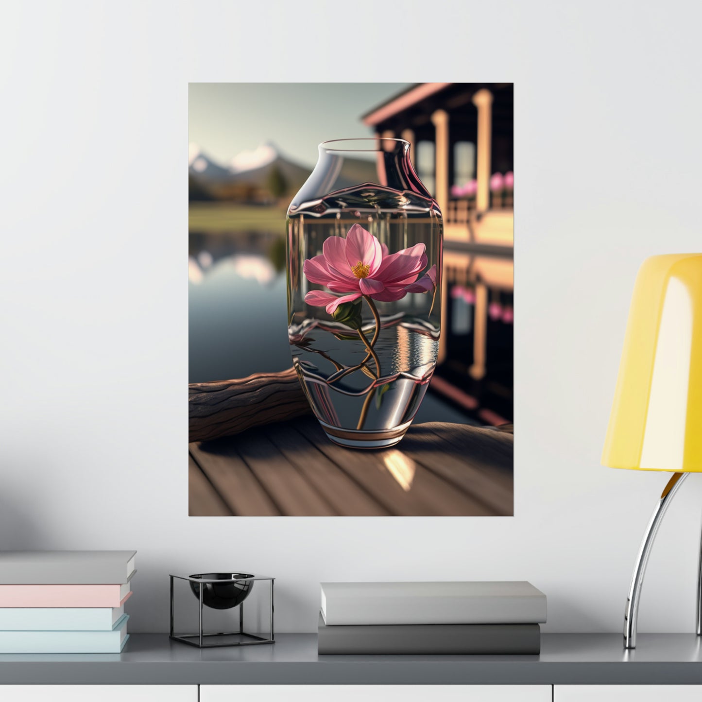 Premium Matte Vertical Posters Pink Magnolia 1