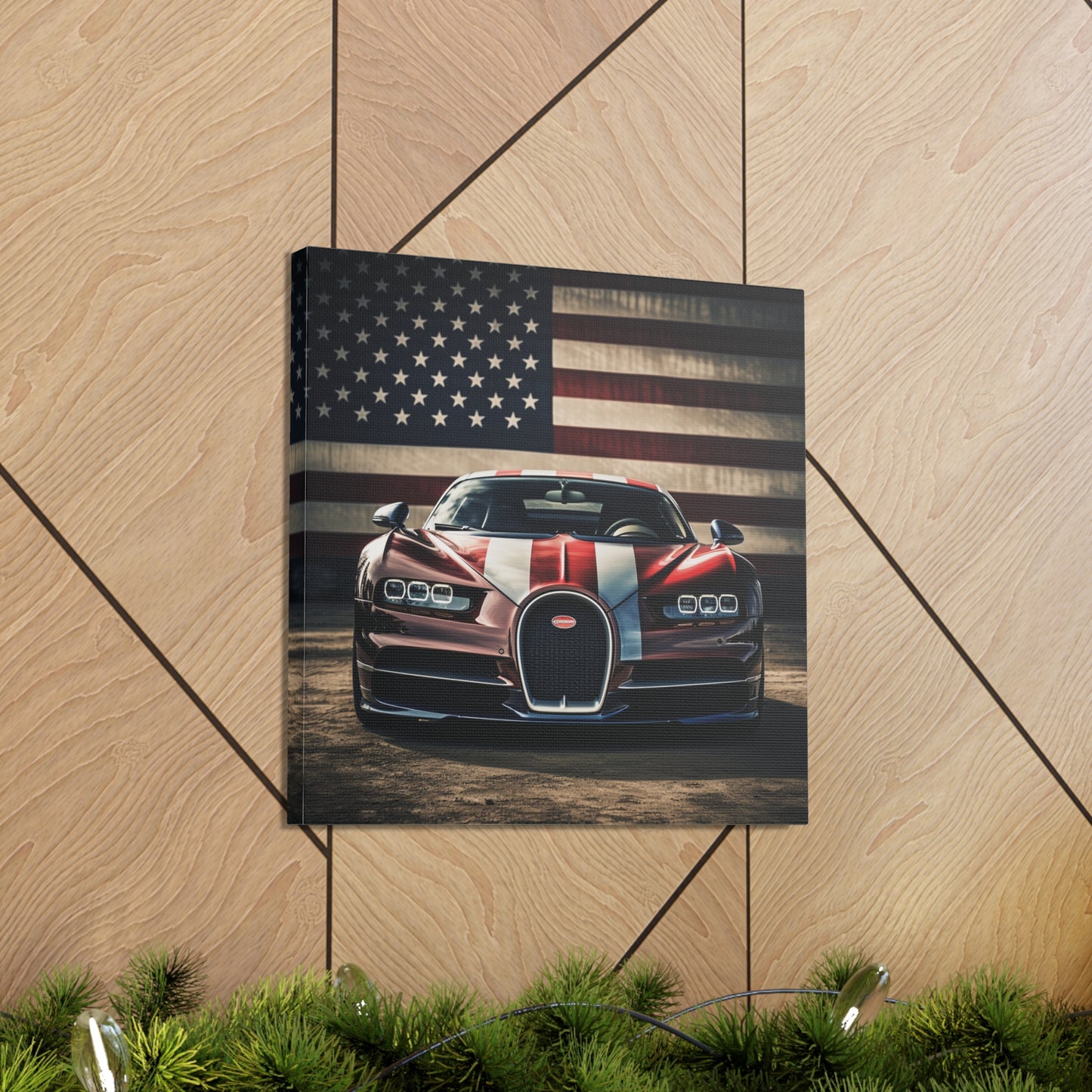 Canvas Gallery Wraps Bugatti Flag 1