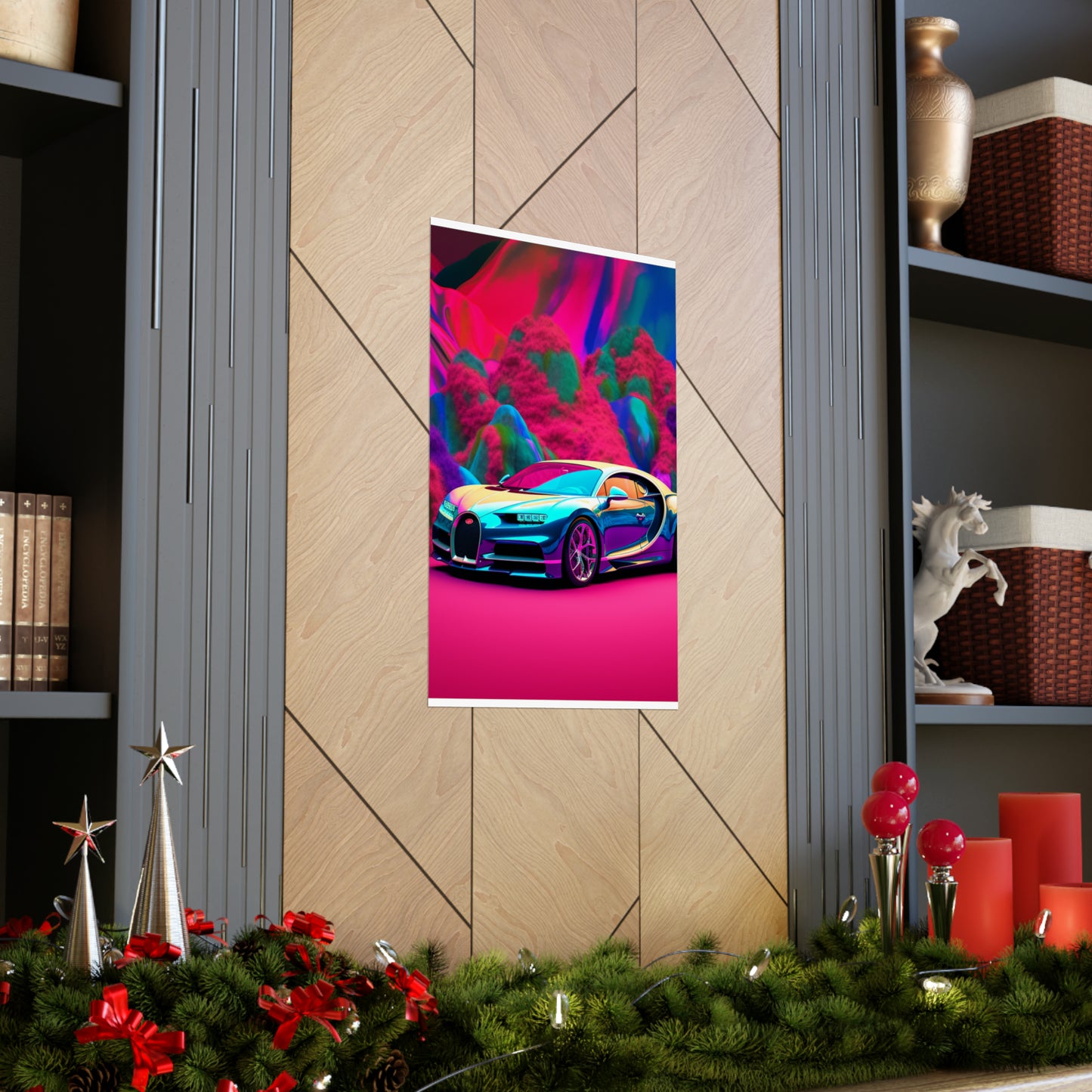 Premium Matte Vertical Posters Florescent Bugatti Flair 4