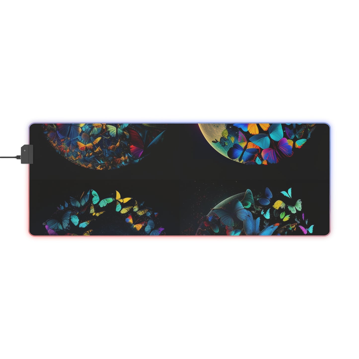 LED Gaming Mouse Pad Moon Butterfly 5