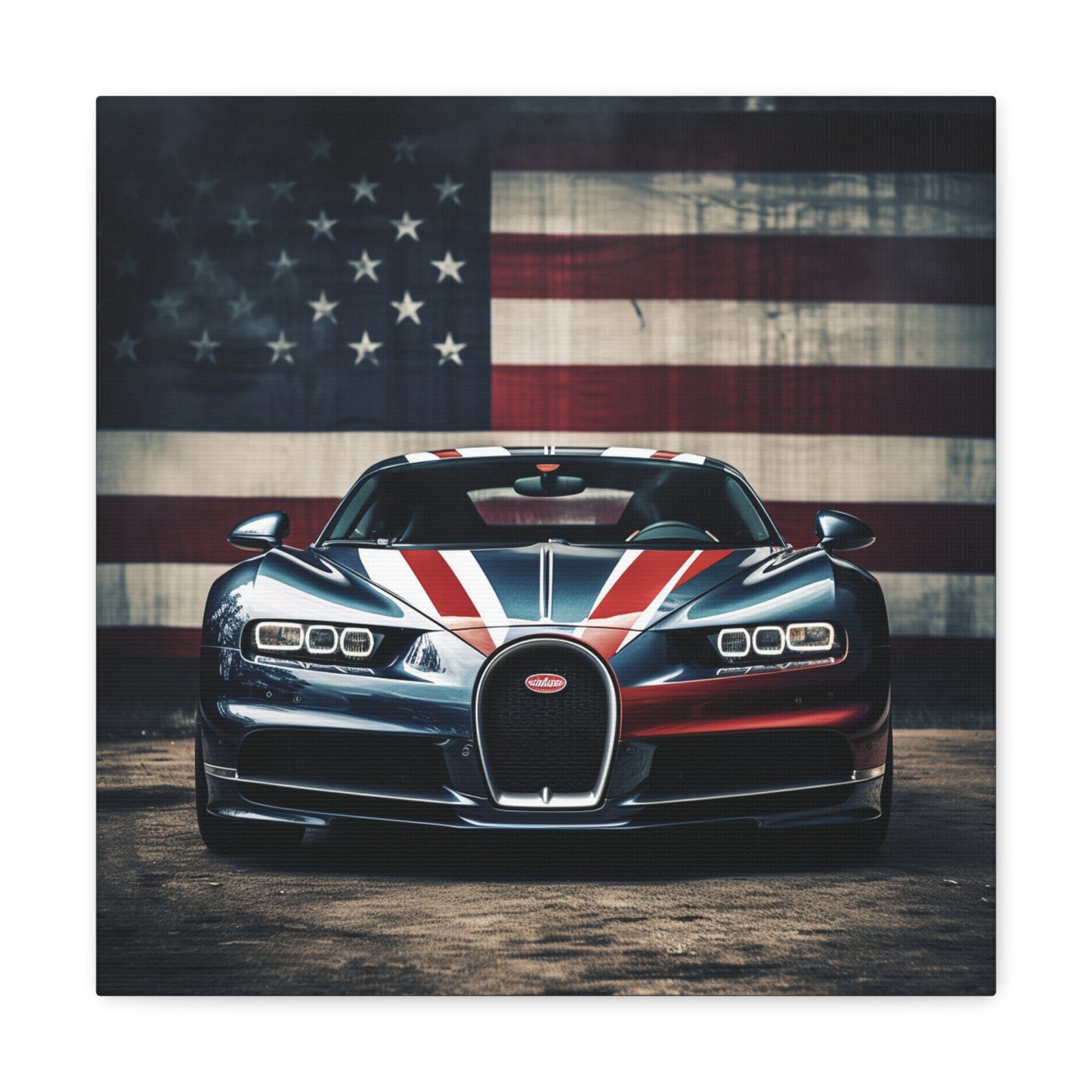 Canvas Gallery Wraps Bugatti Flag 2