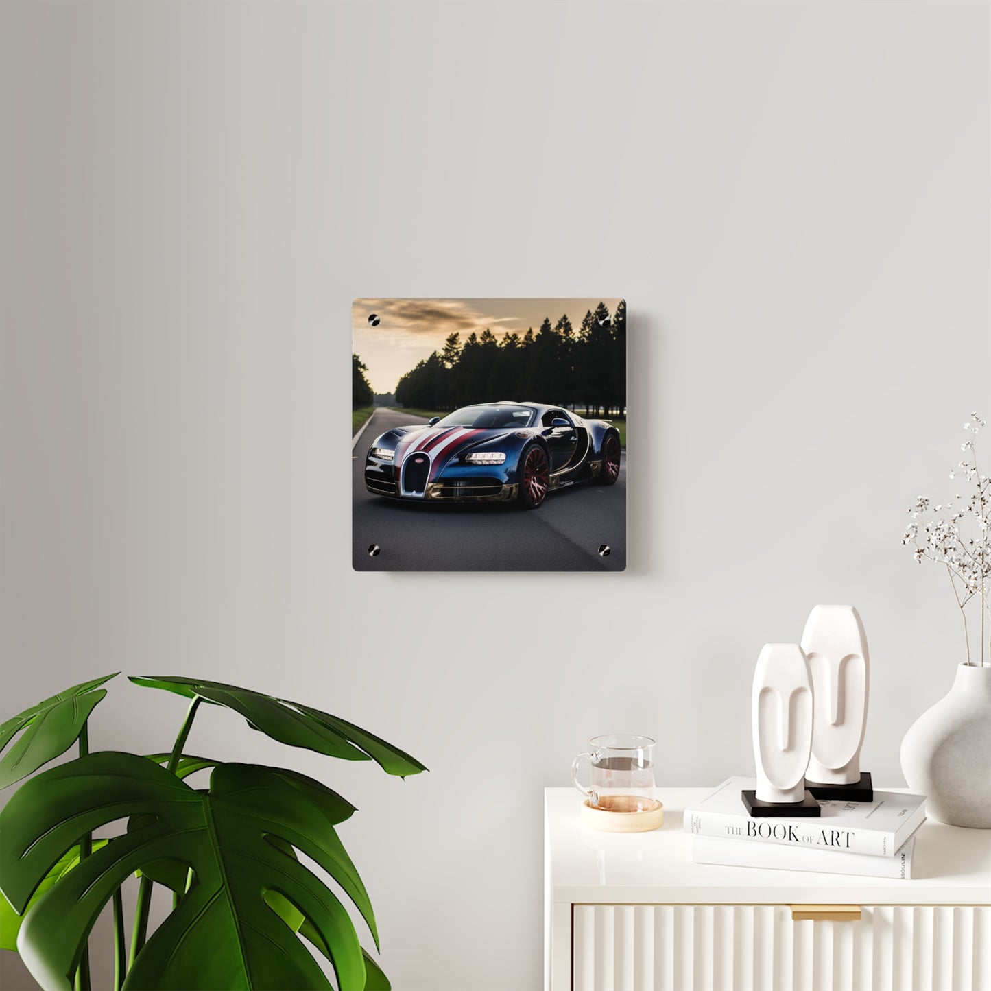 Acrylic Wall Art Panels Bugatti Flag American 1