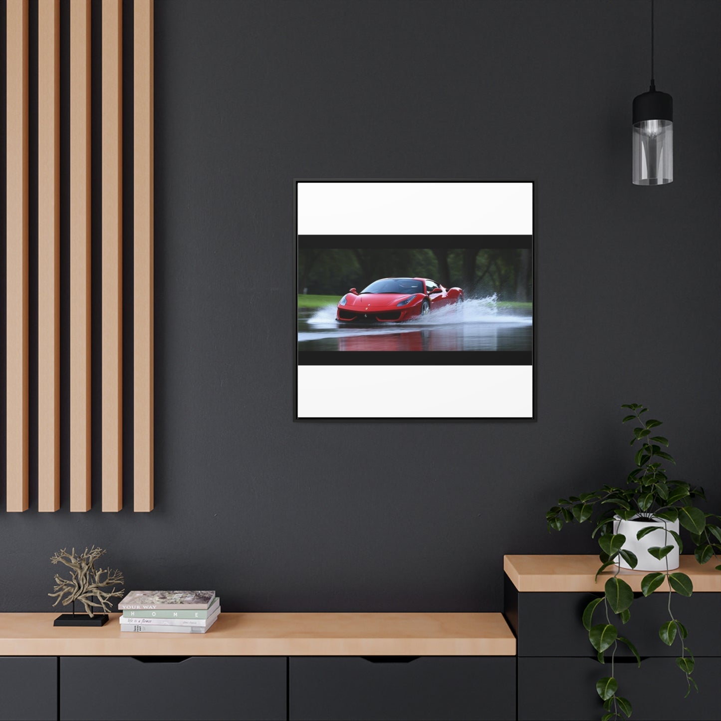 Gallery Canvas Wraps, Square Frame Water Ferrari Splash 2