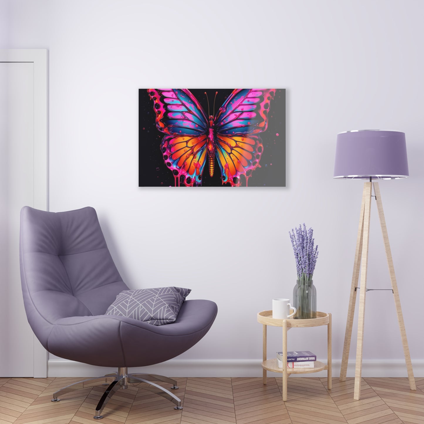 Acrylic Prints Pink Butterfly Flair 1