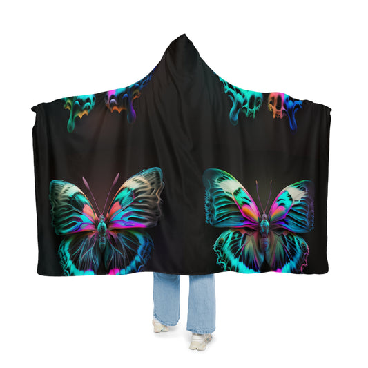 Snuggle Hooded Blanket Neon Butterfly Fusion 5