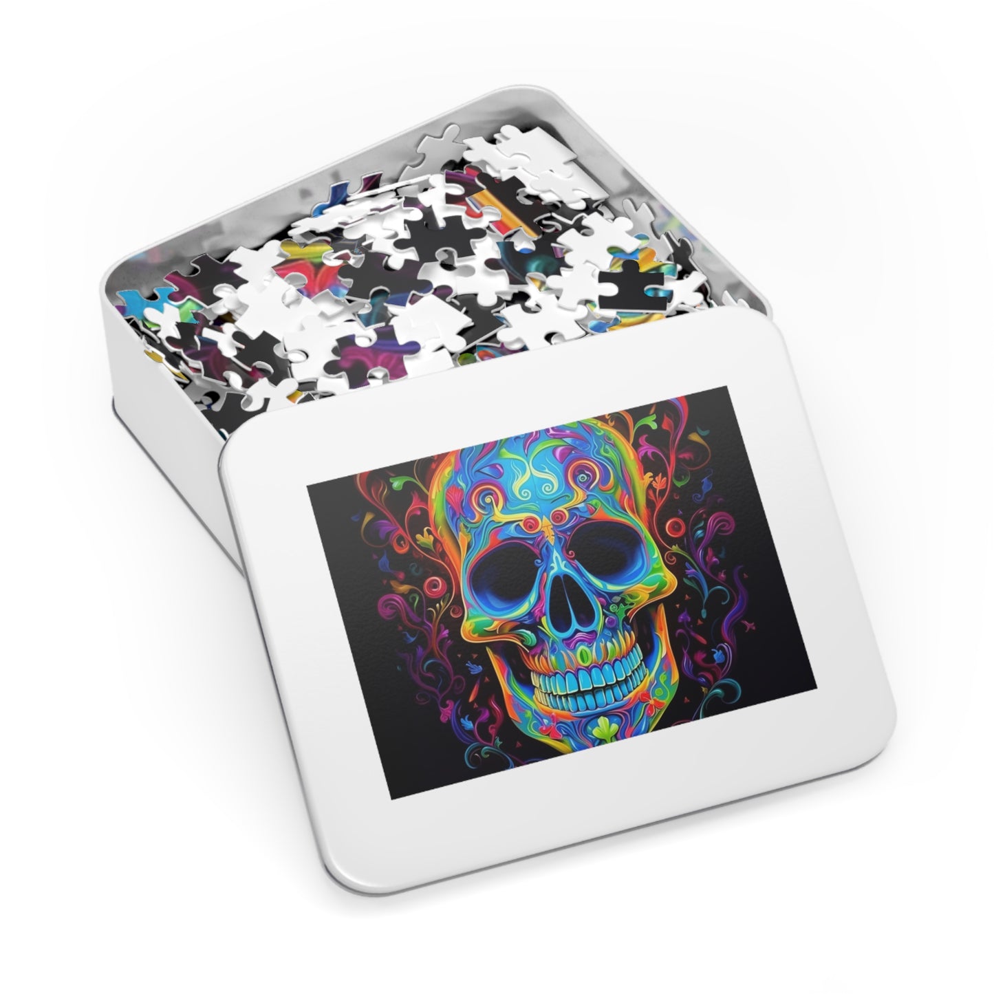 Jigsaw Puzzle (30, 110, 252, 500,1000-Piece) Macro Skull Color 4