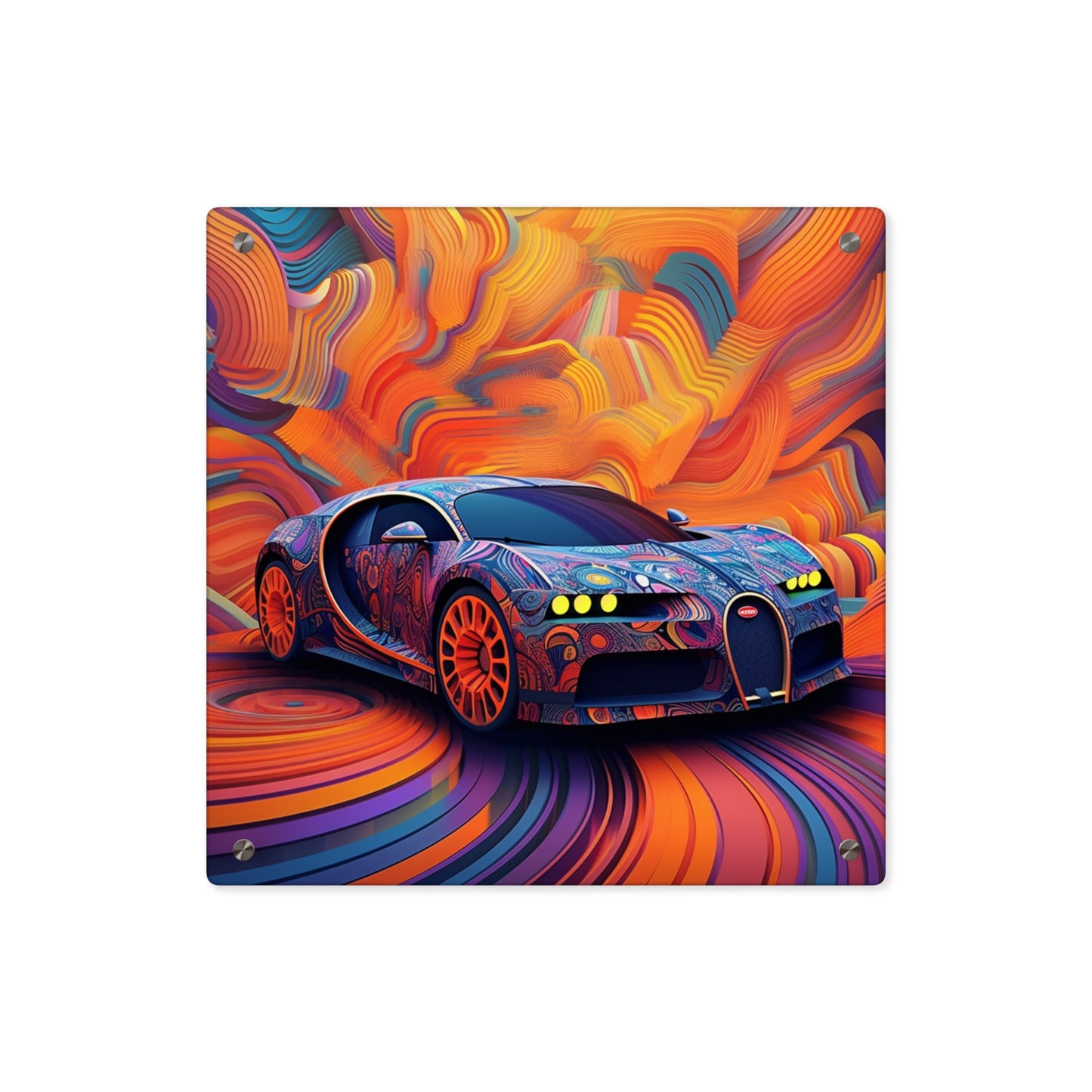 Acrylic Wall Art Panels Bugatti Abstract Concept 4