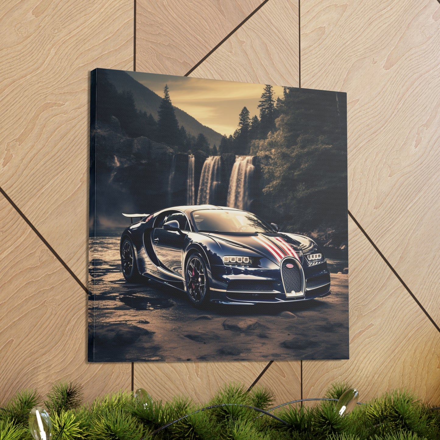 Canvas Gallery Wraps Bugatti Waterfall 2