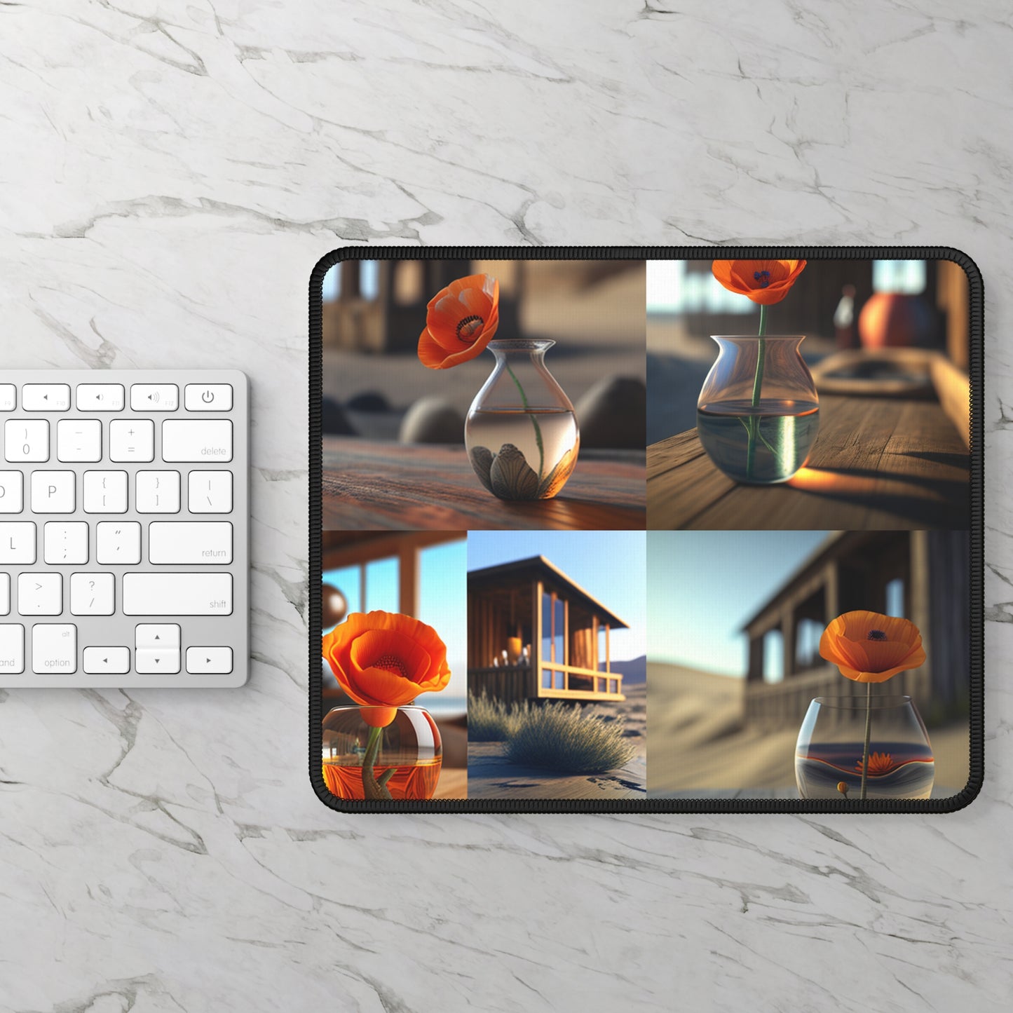 Gaming Mouse Pad  Poppy in a Glass Vase 5