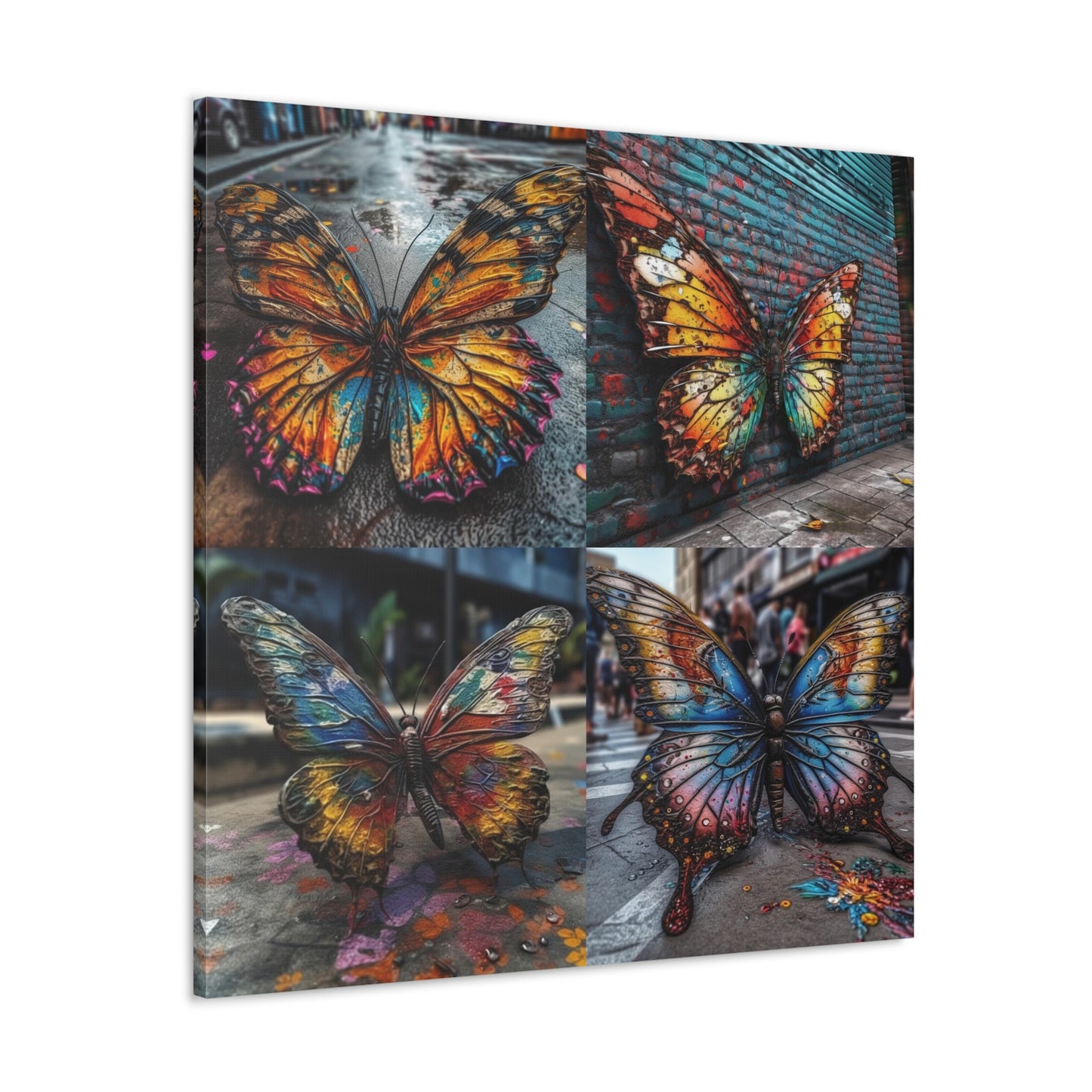 Canvas Gallery Wraps Liquid Street Butterfly 5