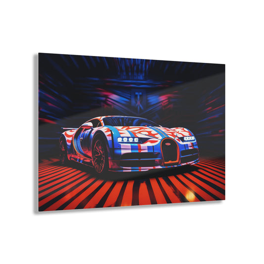 Acrylic Prints Macro Bugatti American Flag 1