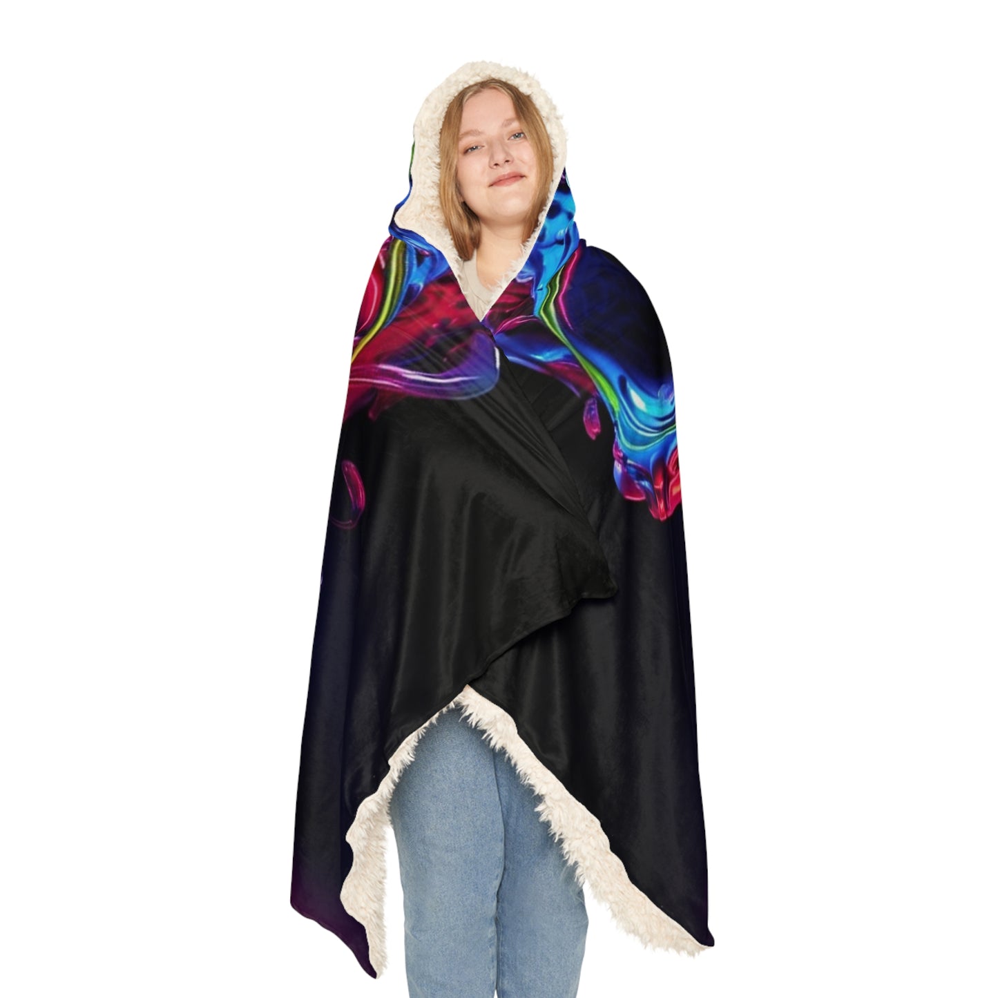 Snuggle Hooded Blanket Macro Skull Color 3