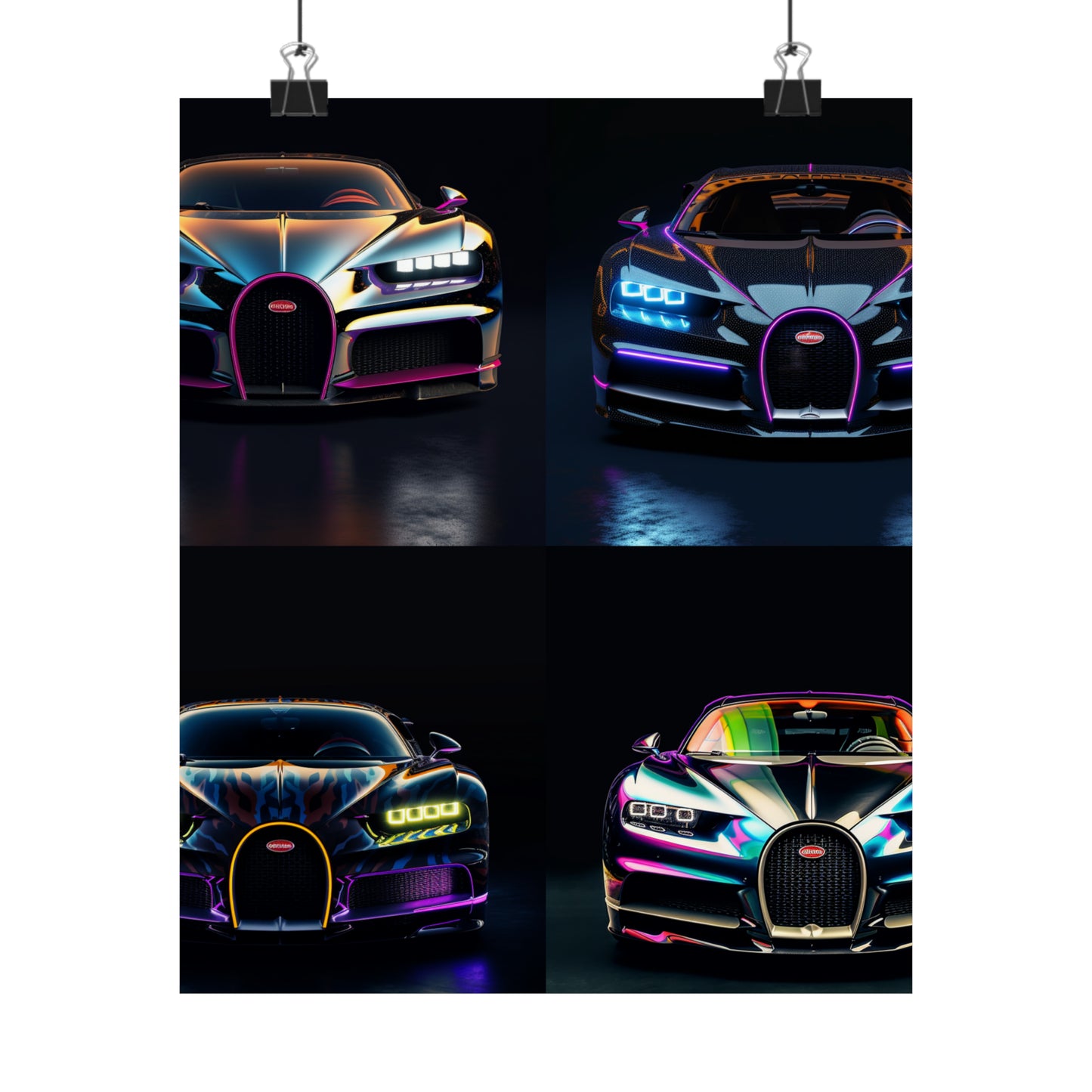 Premium Matte Vertical Posters Hyper Bugatti Chiron 5