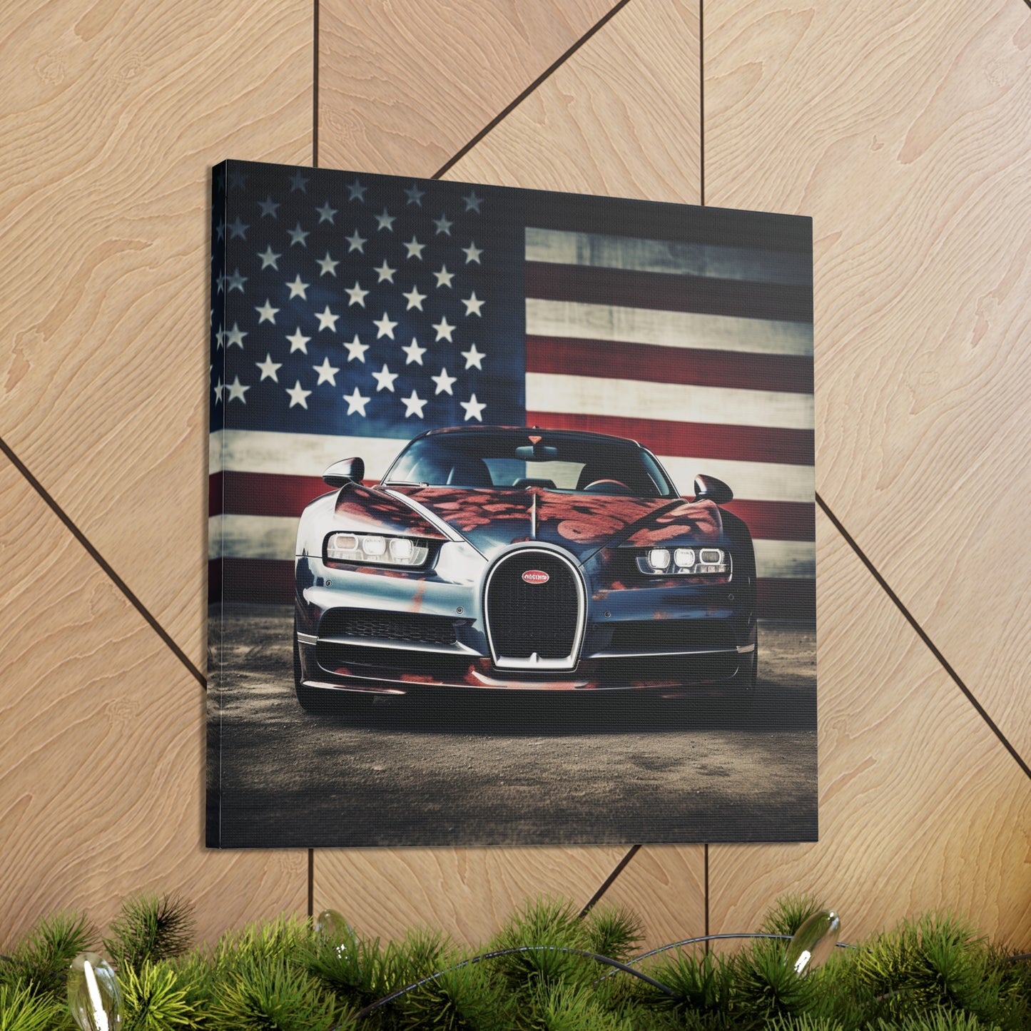 Canvas Gallery Wraps Bugatti Flag 3