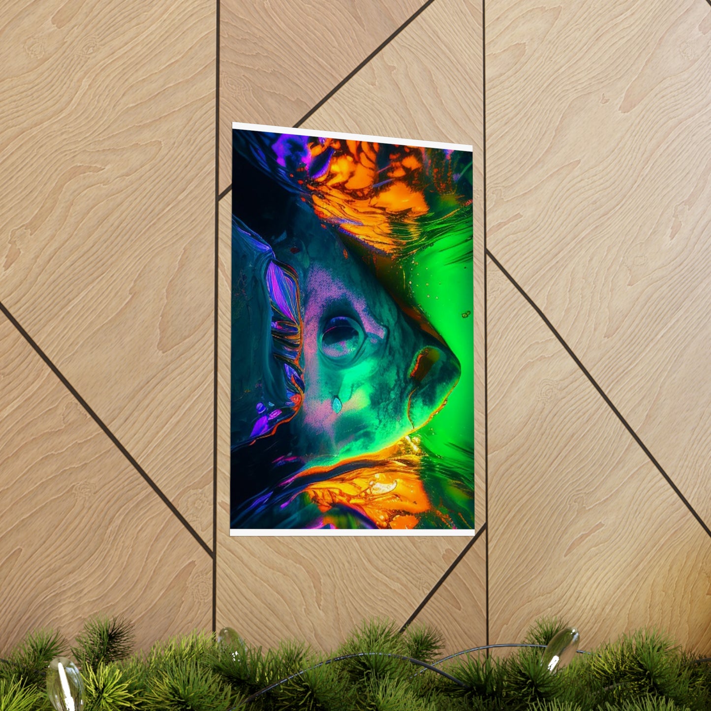 Premium Matte Vertical Posters Florescent Glow 1