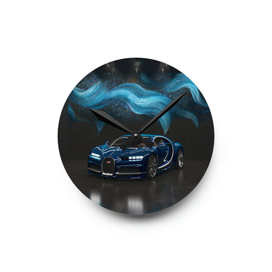 Acrylic Wall Clock Hyper Bugatti 3