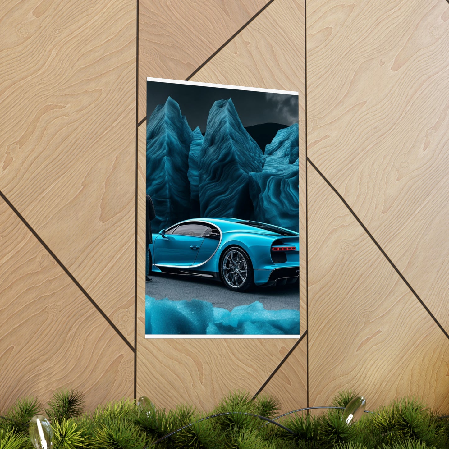 Premium Matte Vertical Posters Bugatti Real Look 3