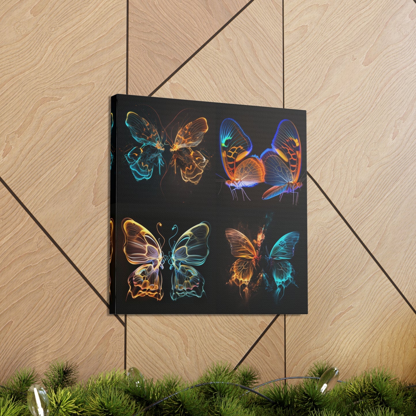 Canvas Gallery Wraps Neon Glo Butterfly 5