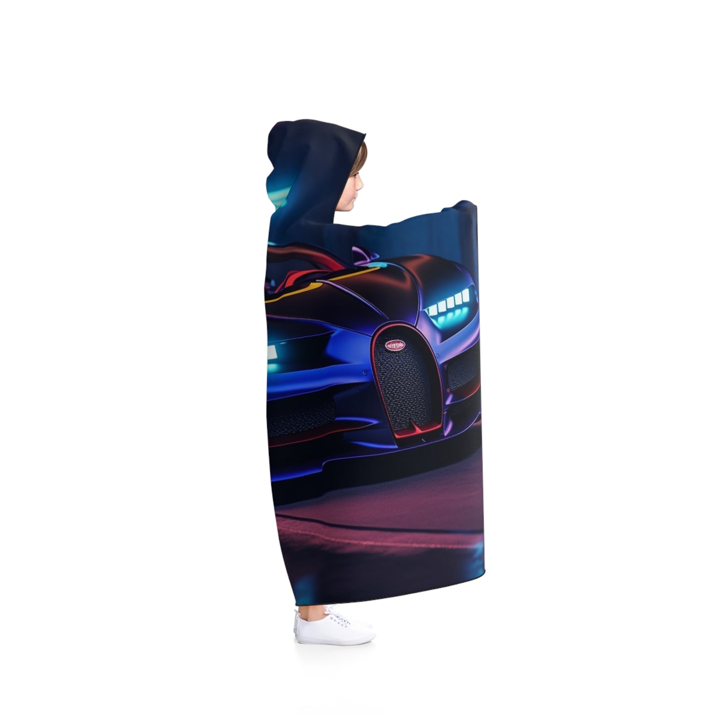 Hooded Blanket Hyper Bugatti Neon Chiron 4