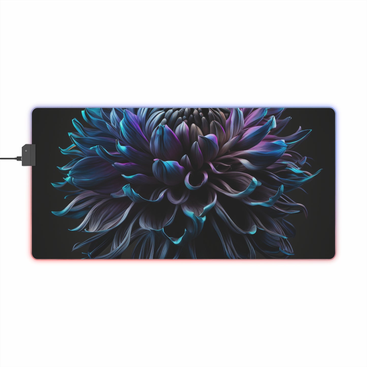 LED Gaming Mouse Pad Dahlia Purple 3