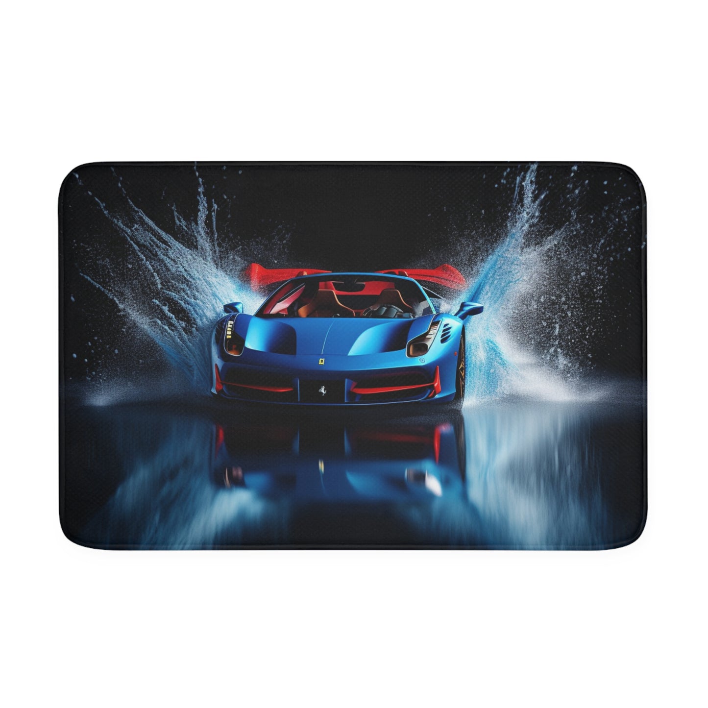 Memory Foam Bath Mat Ferrari Water Splash 1