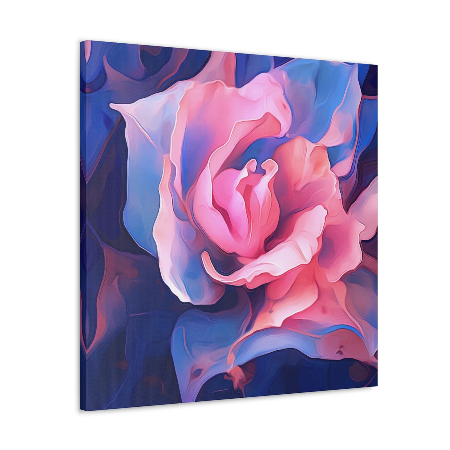Canvas Gallery Wraps Pink & Blue Tulip Rose 1